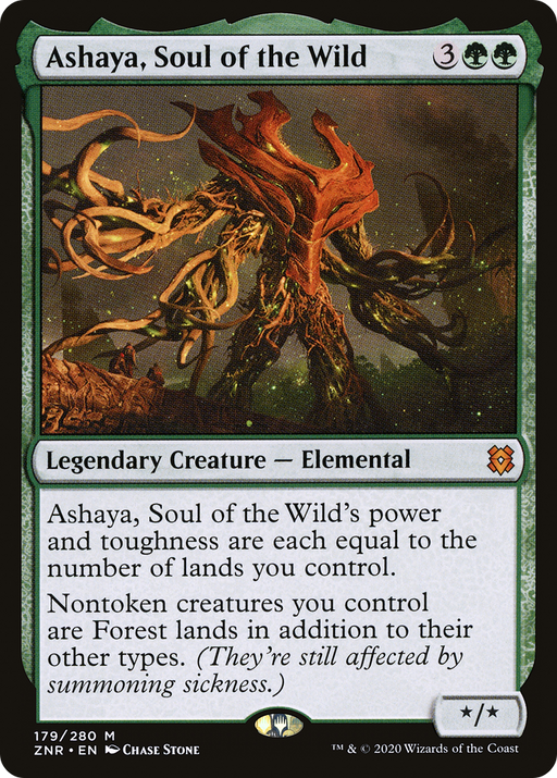 Ashaya, Soul of the Wild (ZNR-179) [Zendikar Rising] MTG Single Wizards of the Coast