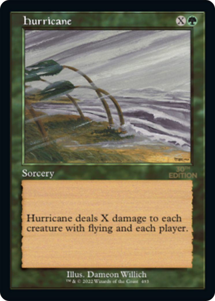 Hurricane (30A-493) [30th Anniversary Edition] MTG Single Wizards of the Coast
