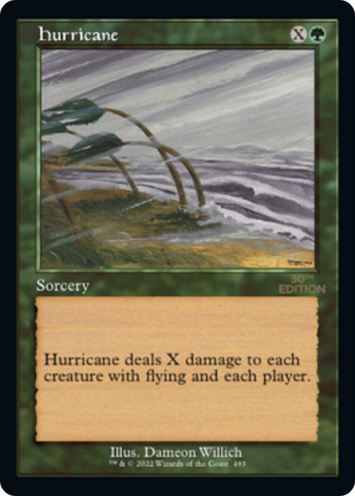 Hurricane (30A-493) [30th Anniversary Edition] MTG Single Wizards of the Coast