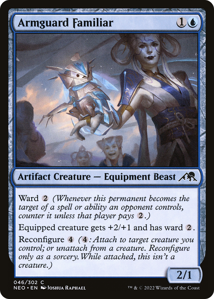 Armguard Familiar (NEO-046) [Kamigawa: Neon Dynasty] Foil MTG Single Wizards of the Coast