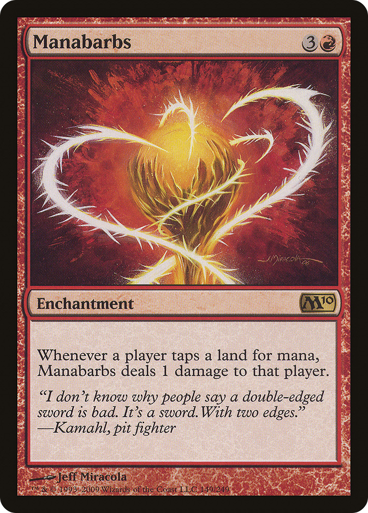 Manabarbs (M10-149) [Magic 2010] Foil MTG Single Wizards of the Coast