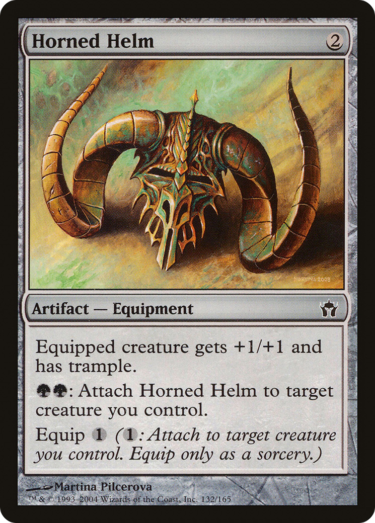 Horned Helm (5DN-132) [Fifth Dawn] Foil MTG Single Wizards of the Coast