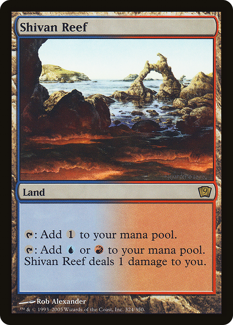 Shivan Reef (9ED-324) [9th Edition] MTG Single Wizards of the Coast