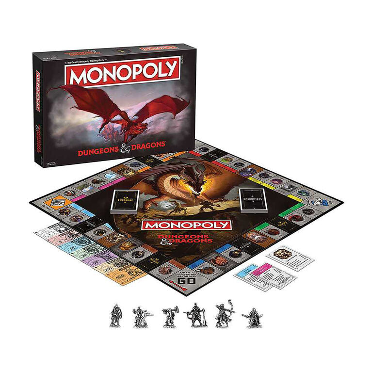 Monopoly: Dungeons & Dragons Board Games Hasbro   