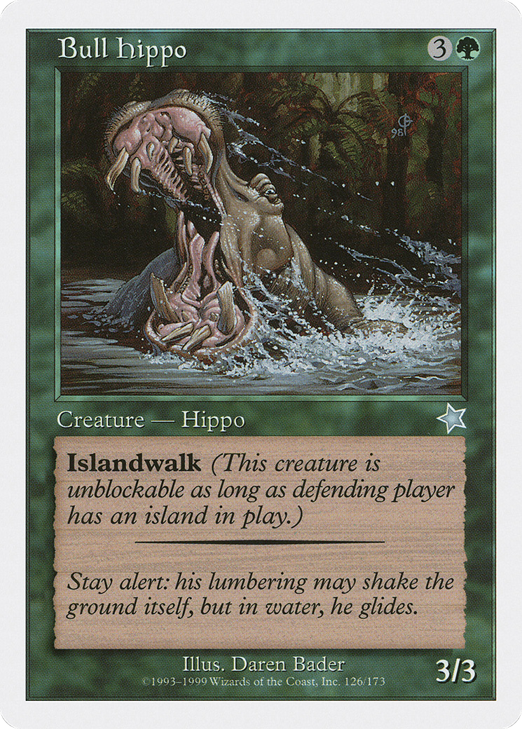 Bull Hippo (S99-126) [Misc] Starter 1999 MTG Single Wizards of the Coast