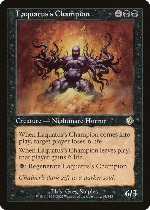 Laquatus's Champion (TOR-067) [Torment] MTG Single Wizards of the Coast