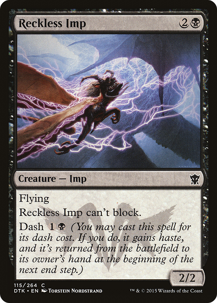 Reckless Imp (DTK-115) [Dragons of Tarkir] MTG Single Wizards of the Coast