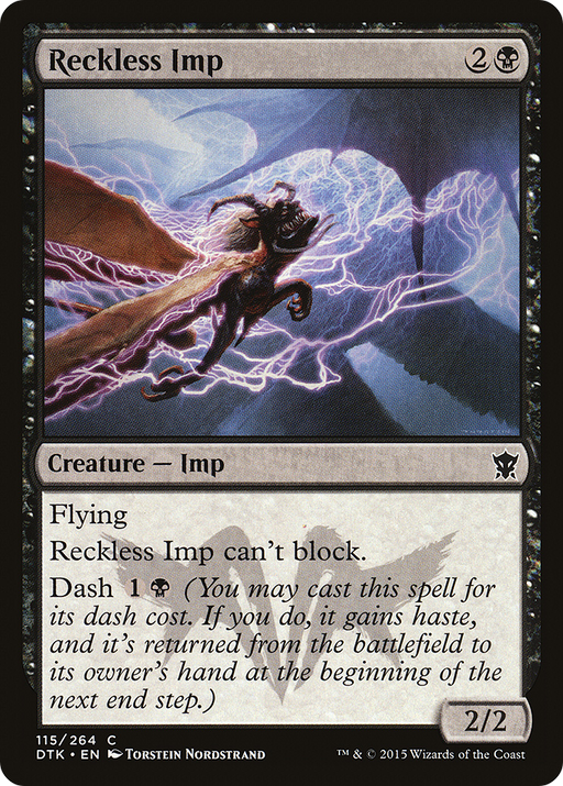 Reckless Imp (DTK-115) [Dragons of Tarkir] MTG Single Wizards of the Coast