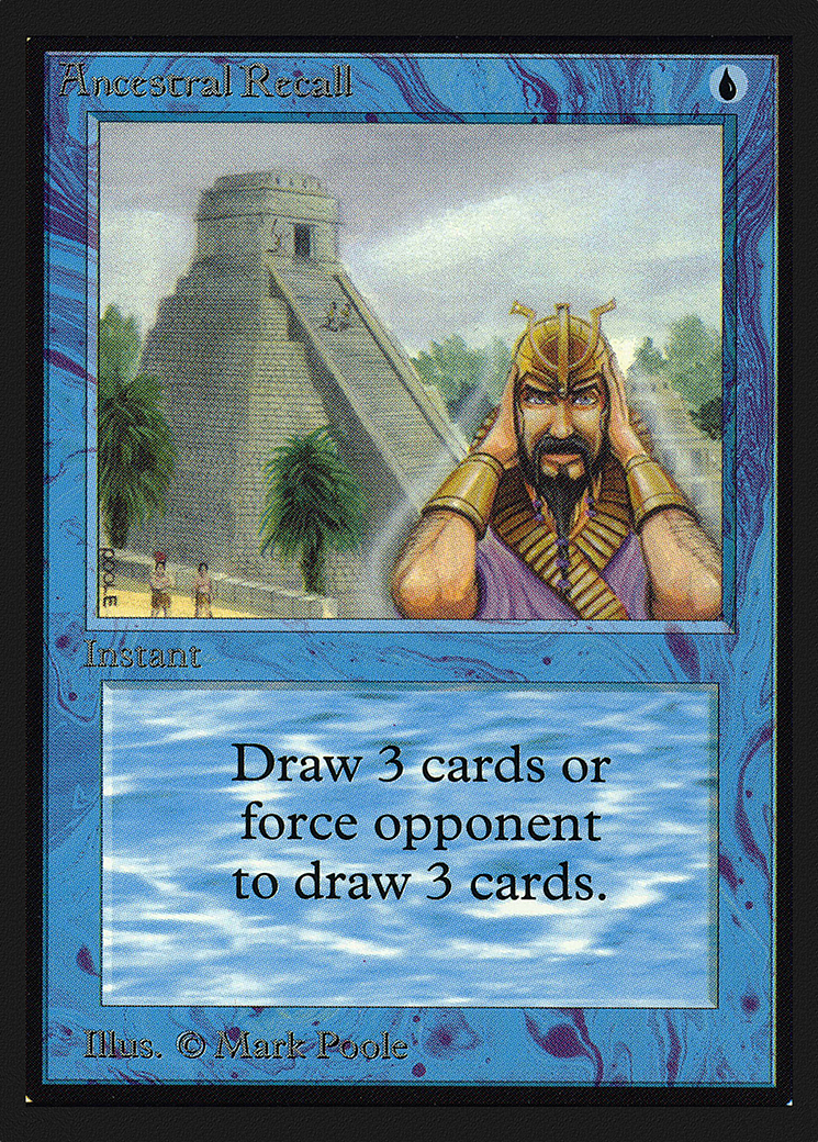 Ancestral Recall (CE) (CED-) [Collectors' Edition] MTG Single Wizards of the Coast