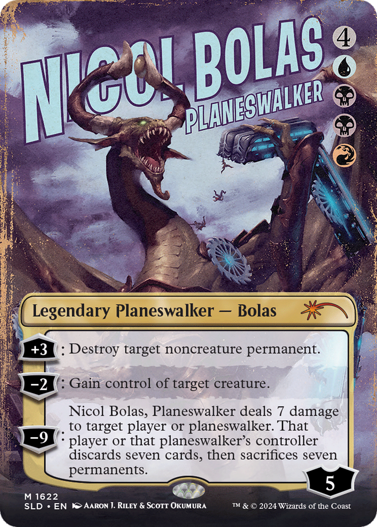 Nicol Bolas, Planeswalker (SLD-1622) [Secret Lair] Drop (Borderless) MTG Single Wizards of the Coast