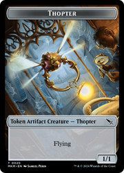 Thopter (0020) // Imp Double-Sided Token [Tokens] Murders at Karlov Manor Tokens MTG Single Magic: The Gathering