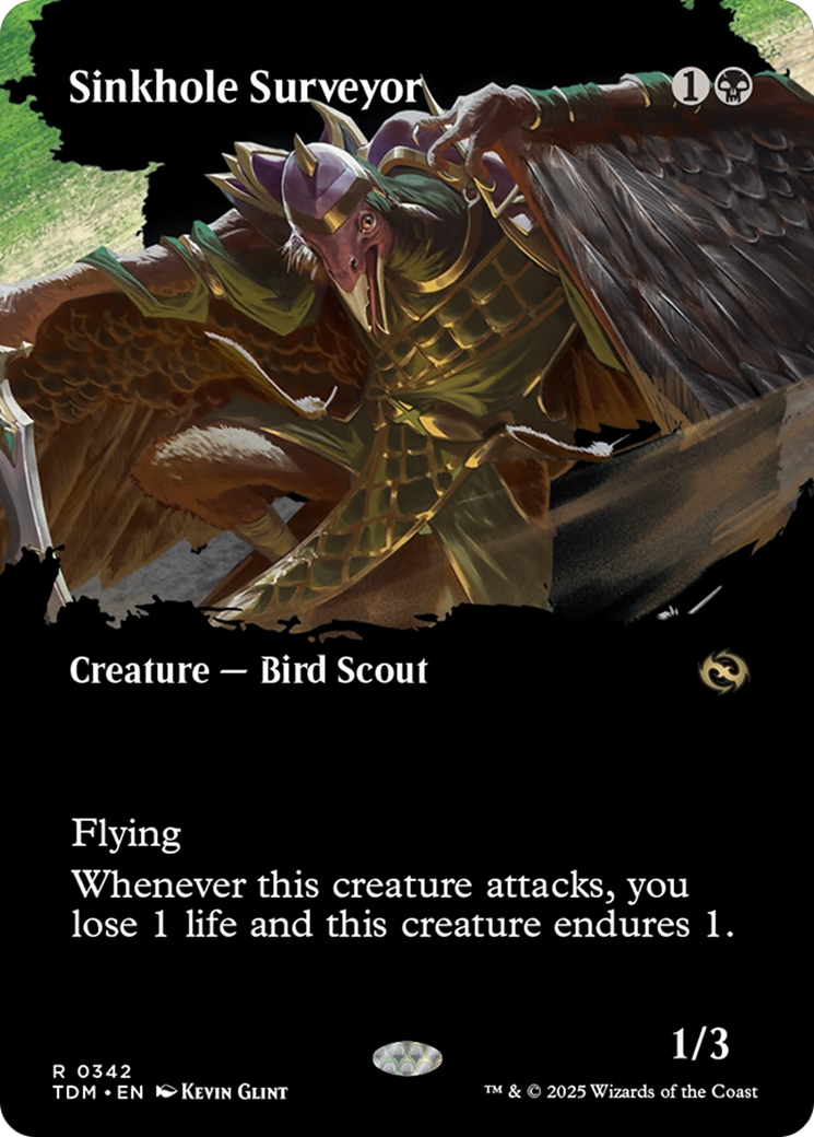Sinkhole Surveyor (Borderless) (TDM-342) [Tarkir: Dragonstorm] Foil MTG Single Wizards of the Coast