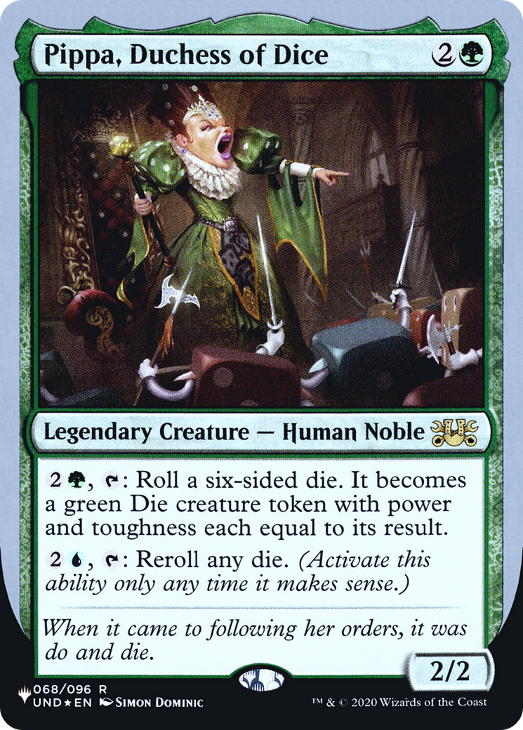Pippa, Duchess of Dice (LIST-040) [Mystery Booster] The List (Unfinity Foil Edition) Foil MTG Single Wizards of the Coast