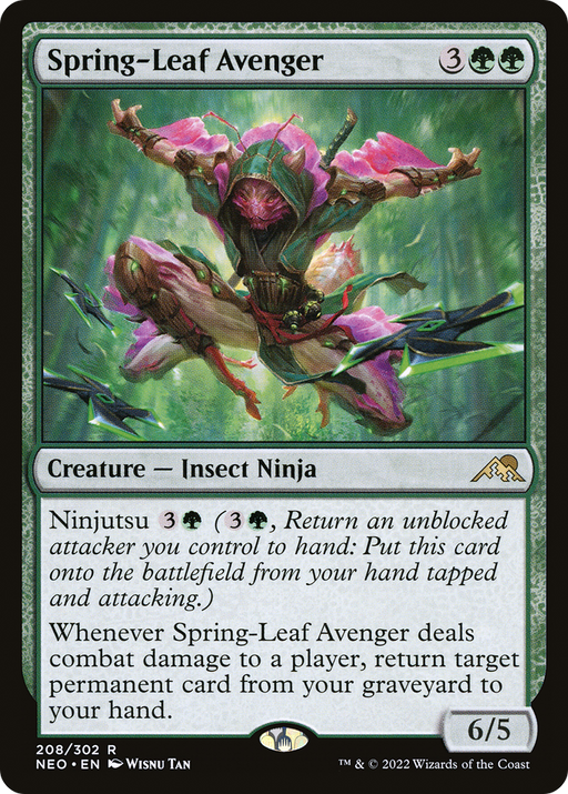 Spring-Leaf Avenger (NEO-208) [Kamigawa: Neon Dynasty] MTG Single Wizards of the Coast