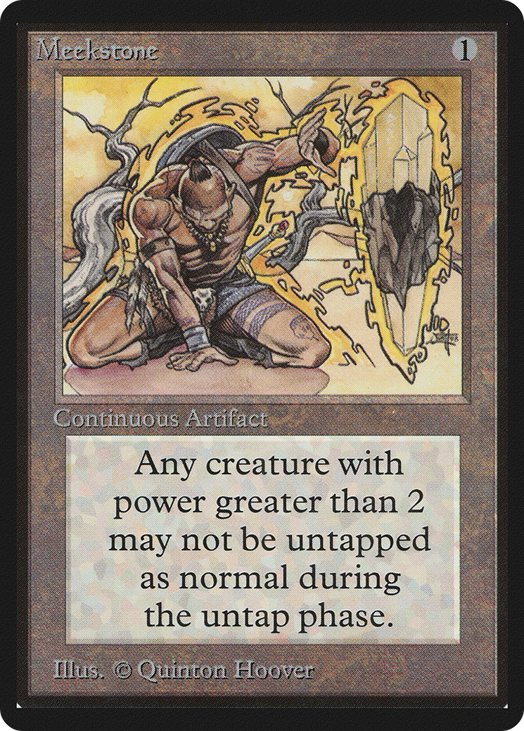 Meekstone (LEB-261) [Oldschool] Limited Edition Beta MTG Single Wizards of the Coast