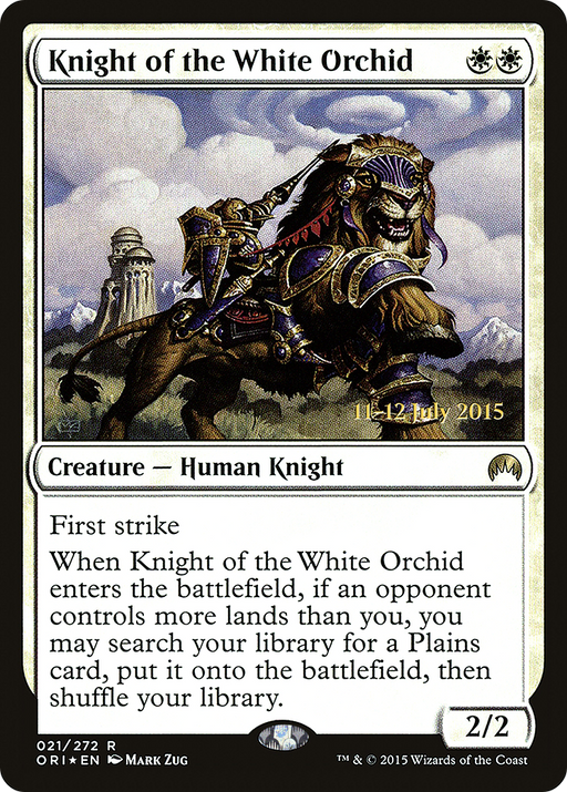 Knight of the White Orchid (PRE-021) [Magic Origins Promos] Foil MTG Single Wizards of the Coast