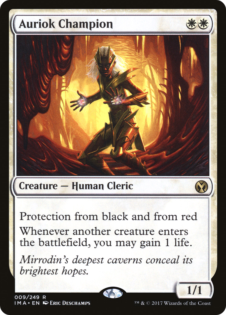 Auriok Champion (IMA-009) [Iconic Masters] Foil MTG Single Wizards of the Coast