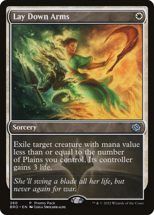 Lay Down Arms (PPBRO-380) [The Brothers' War] MTG Single Wizards of the Coast