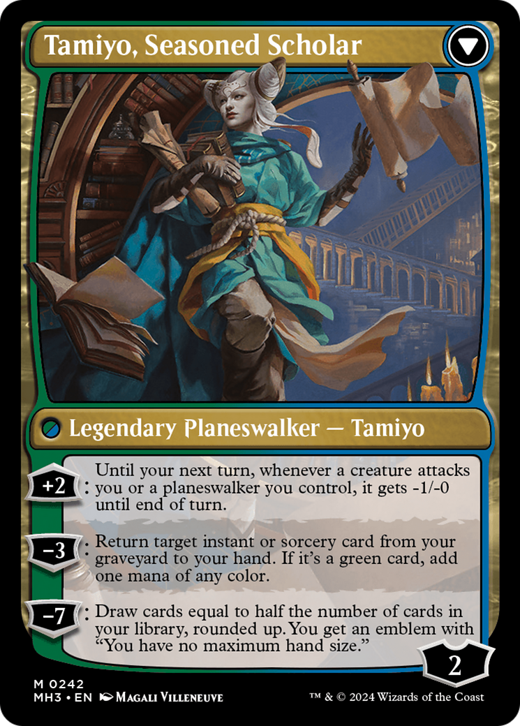 Tamiyo, Inquisitive Student // Tamiyo, Seasoned Scholar [Modern Horizons 3] MTG Single Magic: The Gathering   