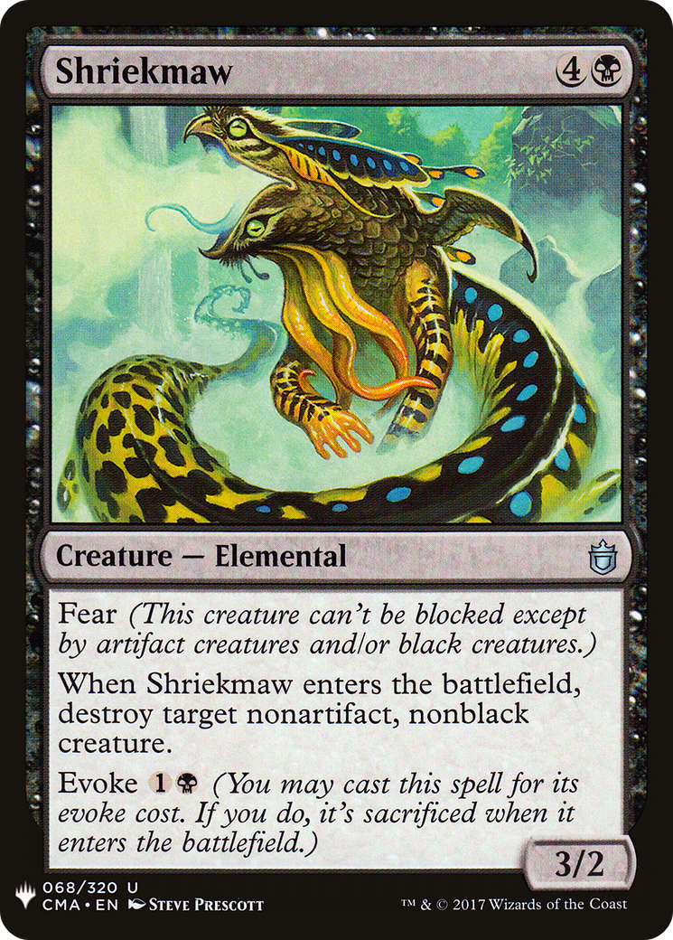 Shriekmaw (LIST-CMA-68) [Mystery Booster] The List MTG Single Wizards of the Coast