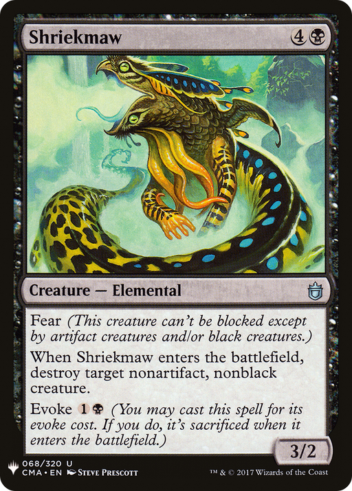 Shriekmaw (LIST-CMA-68) [Mystery Booster] The List MTG Single Wizards of the Coast