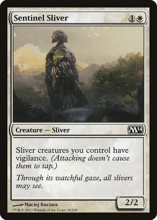 Sentinel Sliver (M14-030) [Magic 2014] Foil MTG Single Wizards of the Coast