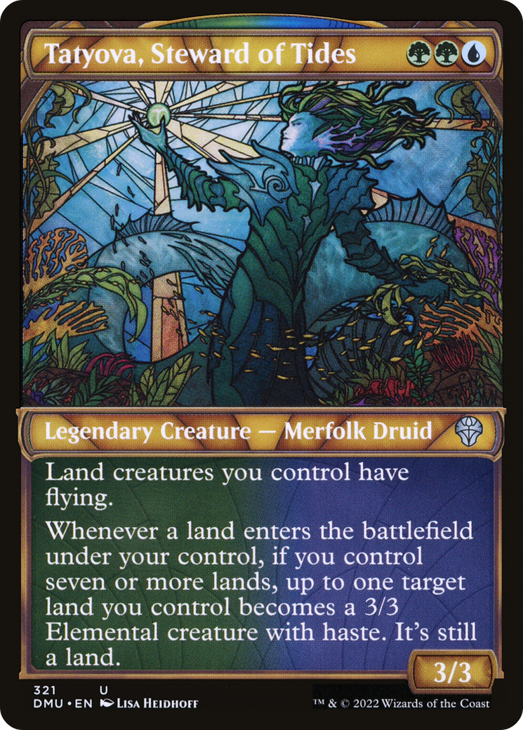 Tatyova, Steward of Tides (DMU-321) [Dominaria United] (Showcase) Foil MTG Single Wizards of the Coast