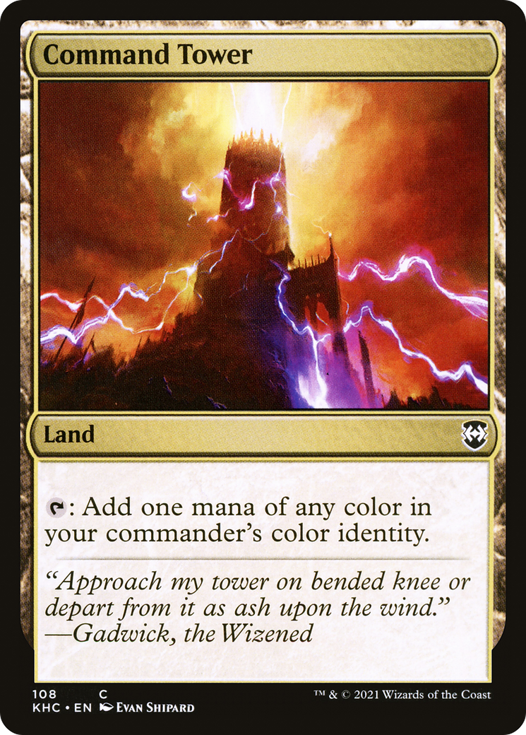 Command Tower (KHC-108) [Kaldheim Commander] MTG Single Wizards of the Coast