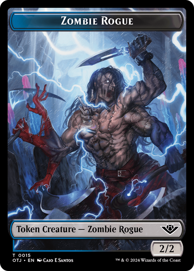 Zombie Rogue (TOTJ-015) [Tokens] Outlaws of Thunder Junction Tokens Foil MTG Single Wizards of the Coast