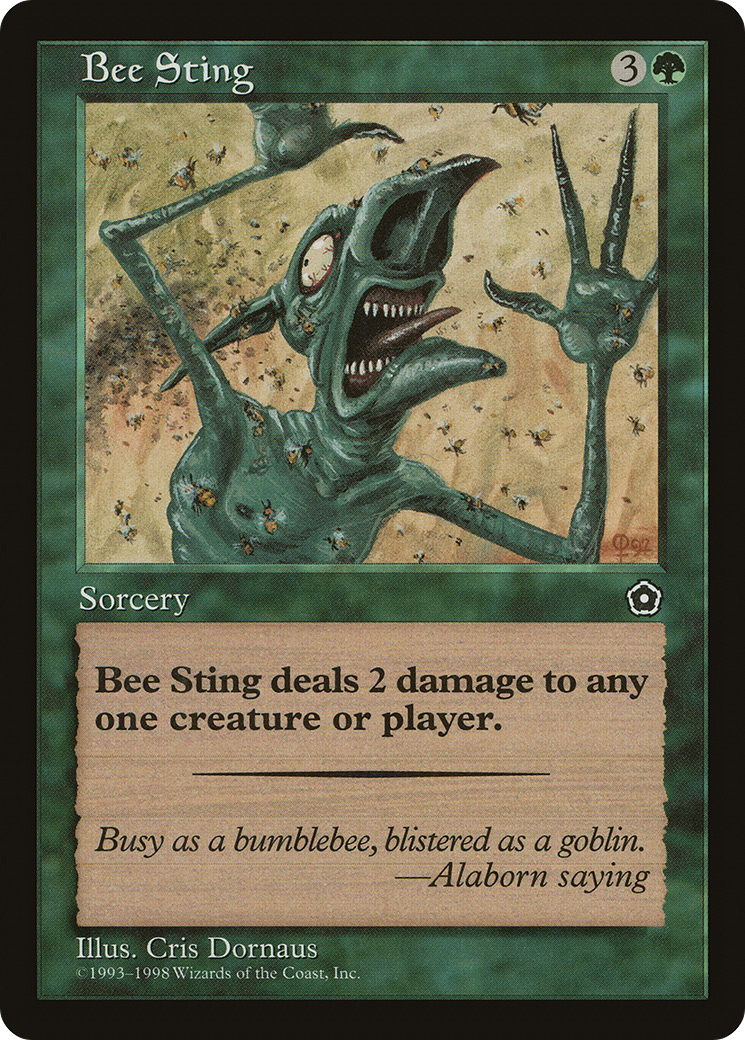 Bee Sting (P02-) [Misc] Portal Second Age MTG Single Wizards of the Coast