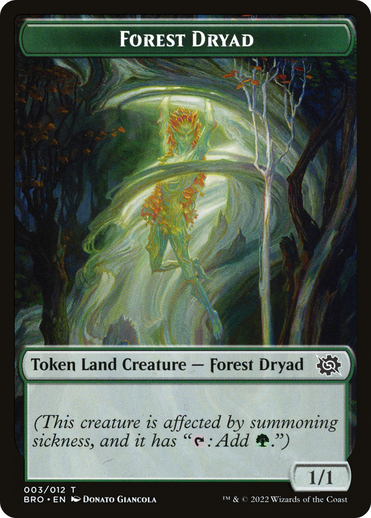 Forest Dryad (TBRO-003) [Tokens] The Brothers' War Tokens Foil MTG Single Wizards of the Coast
