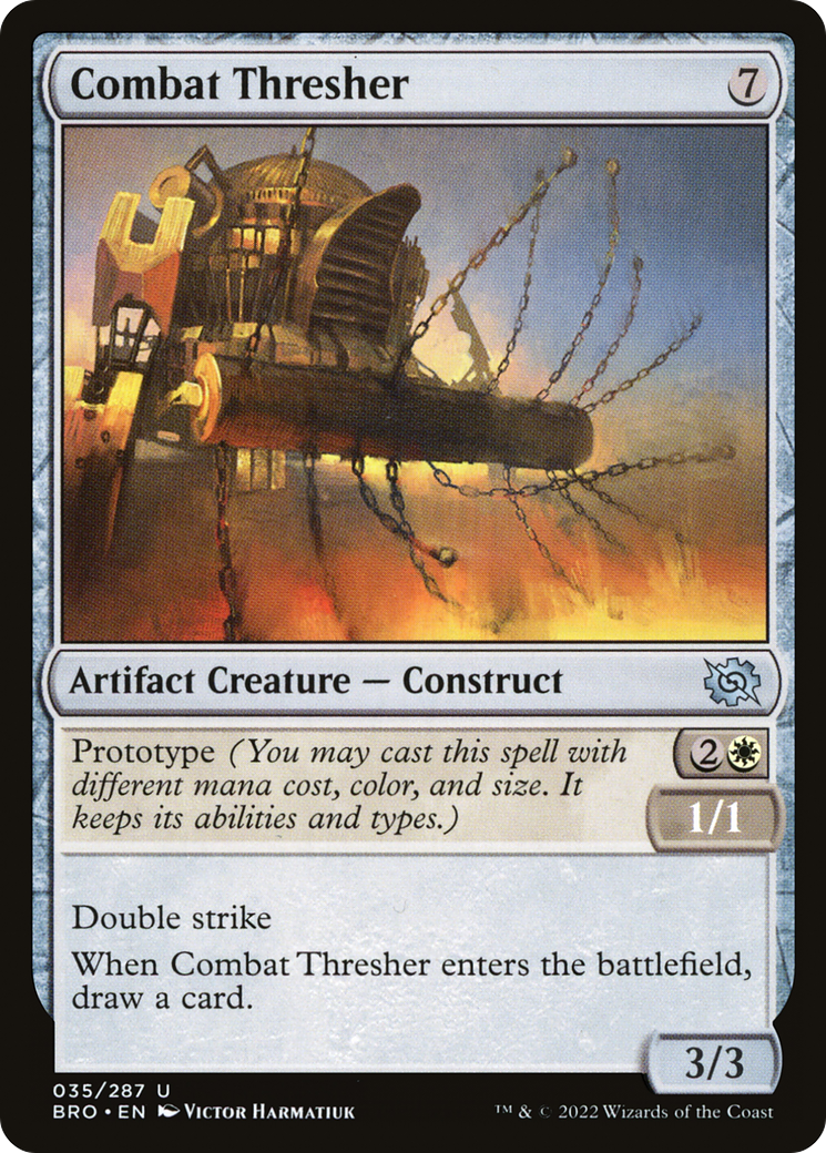 Combat Thresher (BRO-035) [The Brothers' War] MTG Single Wizards of the Coast