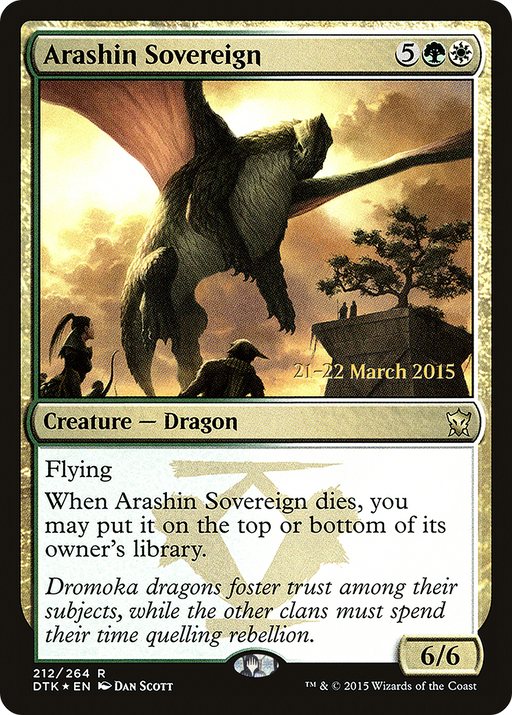 Arashin Sovereign (PRE-212) [Dragons of Tarkir Promos] Foil MTG Single Wizards of the Coast