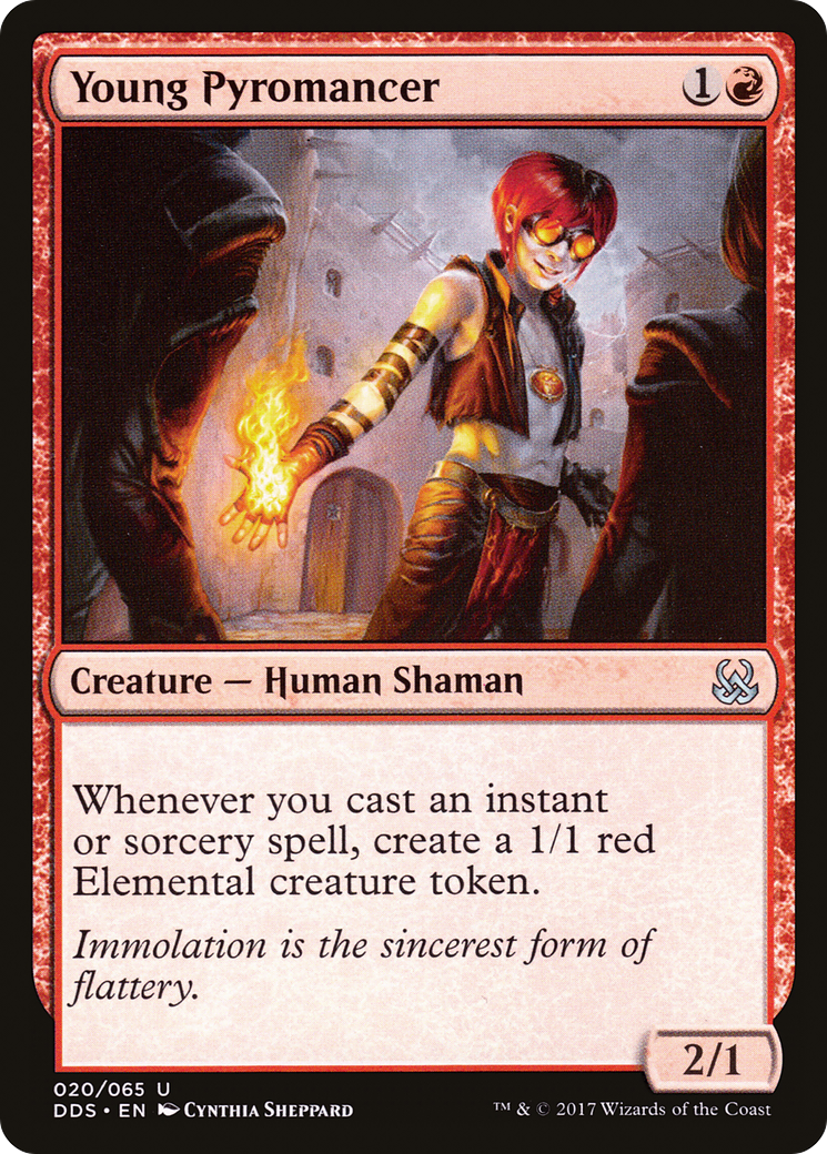 Young Pyromancer (DDS-020) [Misc] Duel Decks: Mind vs. Might MTG Single Wizards of the Coast