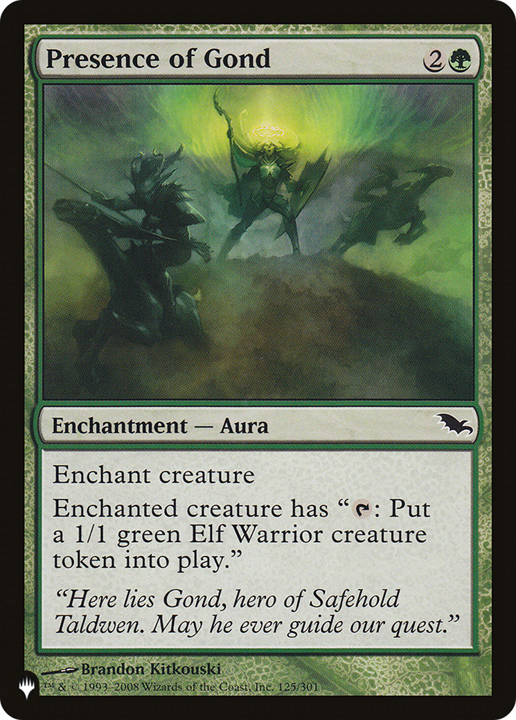 Presence of Gond (LIST-SHM-125) [Mystery Booster] The List MTG Single Wizards of the Coast