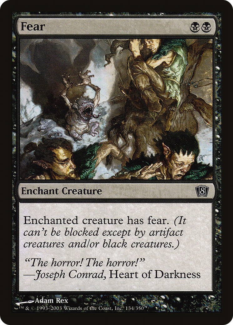 Fear (8ED-134) [8th Edition] MTG Single Wizards of the Coast
