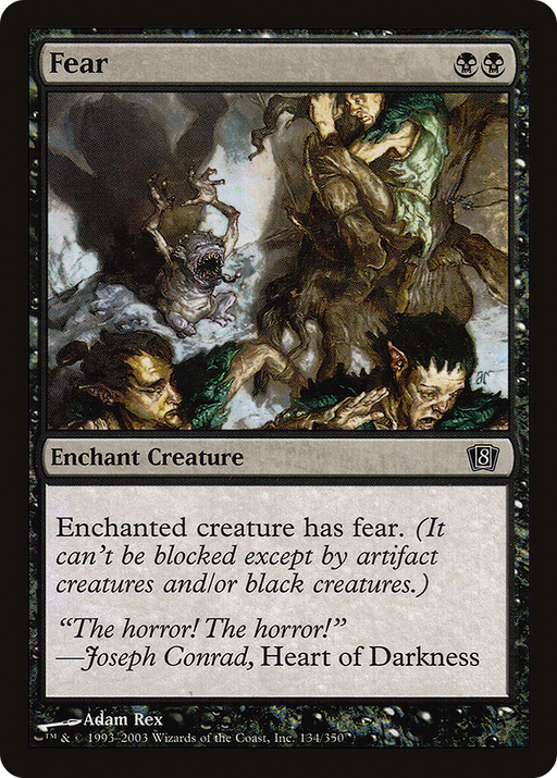 Fear (8ED-134) [8th Edition] MTG Single Wizards of the Coast