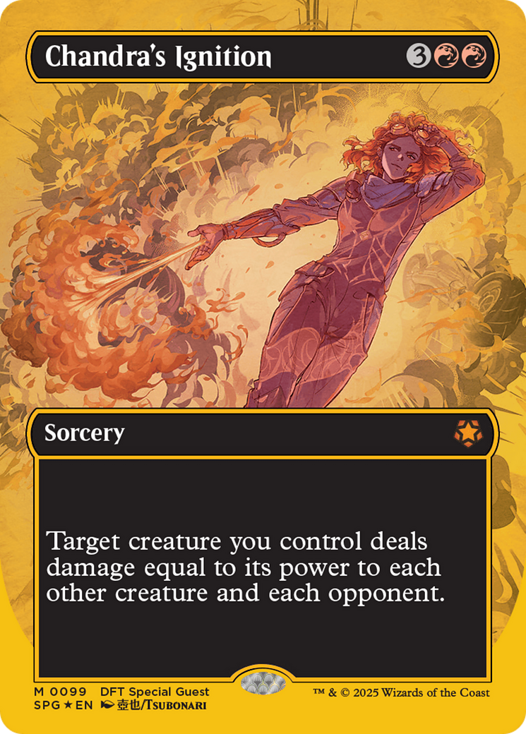 Chandra's Ignition (First-Place Foil) (SPG-099) [Special Guests] (Borderless) Foil MTG Single Wizards of the Coast