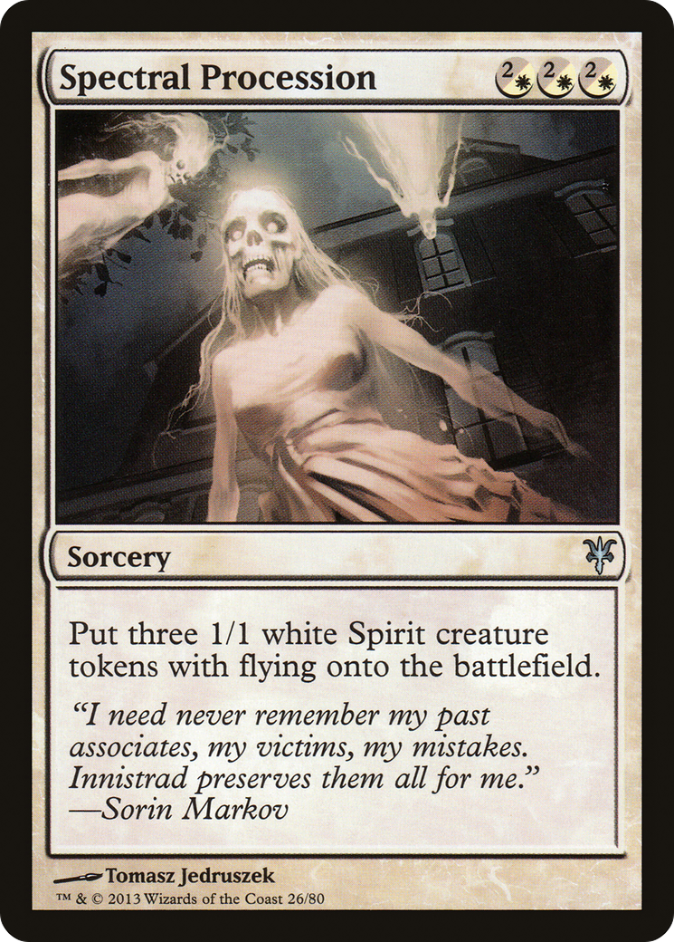 Spectral Procession (DDK-026) [Misc] Duel Decks: Sorin vs. Tibalt MTG Single Wizards of the Coast