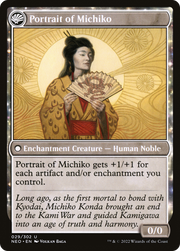 Michiko's Reign of Truth // Portrait of Michiko (NEO-029) [Kamigawa: Neon Dynasty] MTG Single Wizards of the Coast