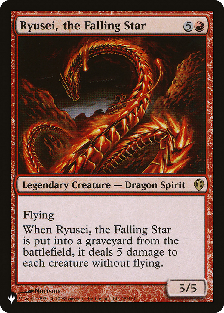 Ryusei, the Falling Star (LIST-ARC-45) [Mystery Booster] The List MTG Single Wizards of the Coast