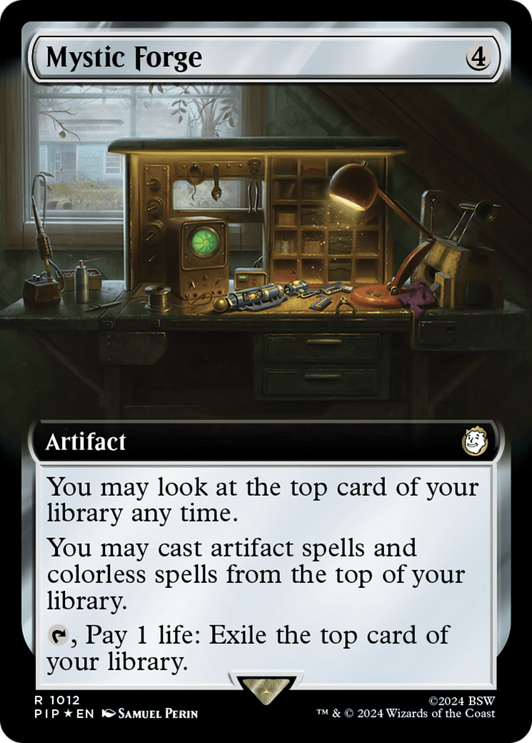 Mystic Forge (Surge Foil) (PIP-1012) [Fallout] (Extended Art) Foil MTG Single Wizards of the Coast