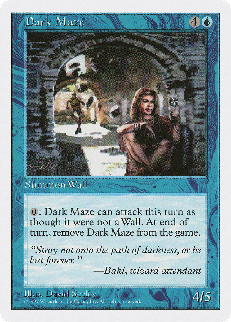 Dark Maze (5ED-080) [Fifth Edition] MTG Single Wizards of the Coast
