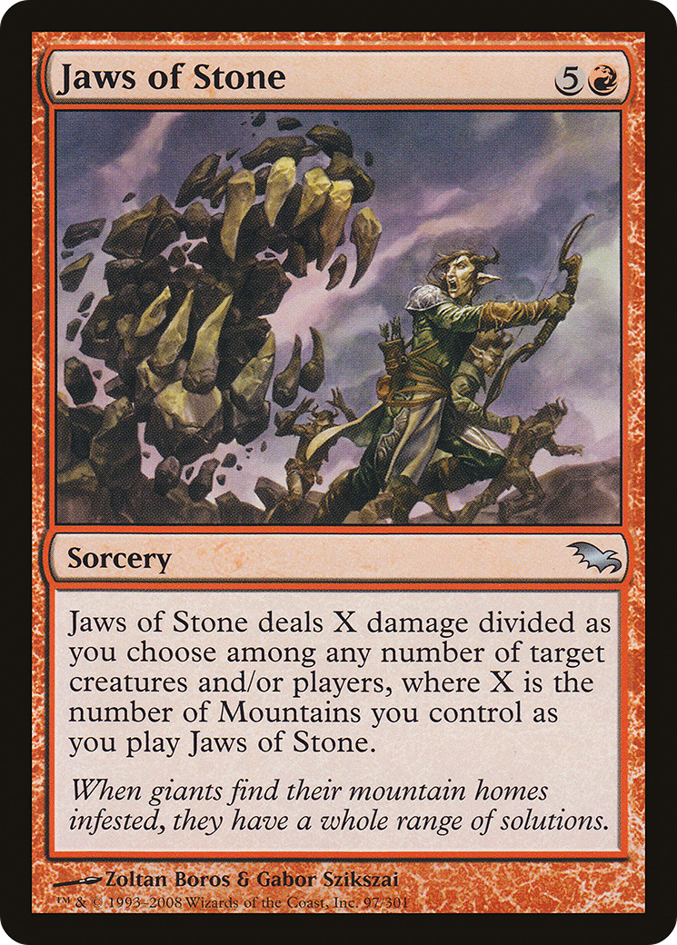Jaws of Stone (SHM-097) [Shadowmoor] MTG Single Wizards of the Coast