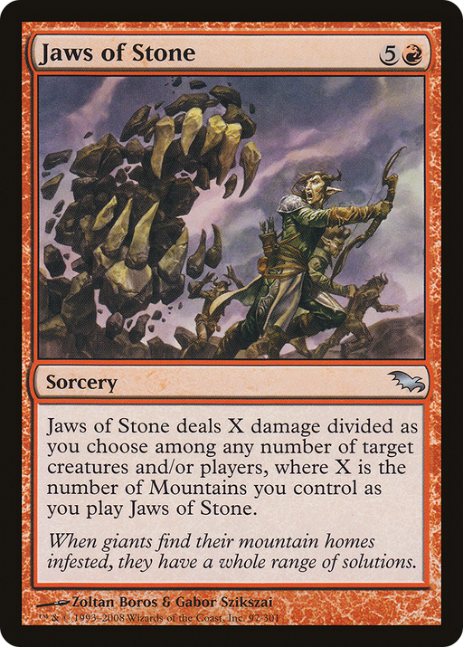 Jaws of Stone (SHM-097) [Shadowmoor] MTG Single Wizards of the Coast
