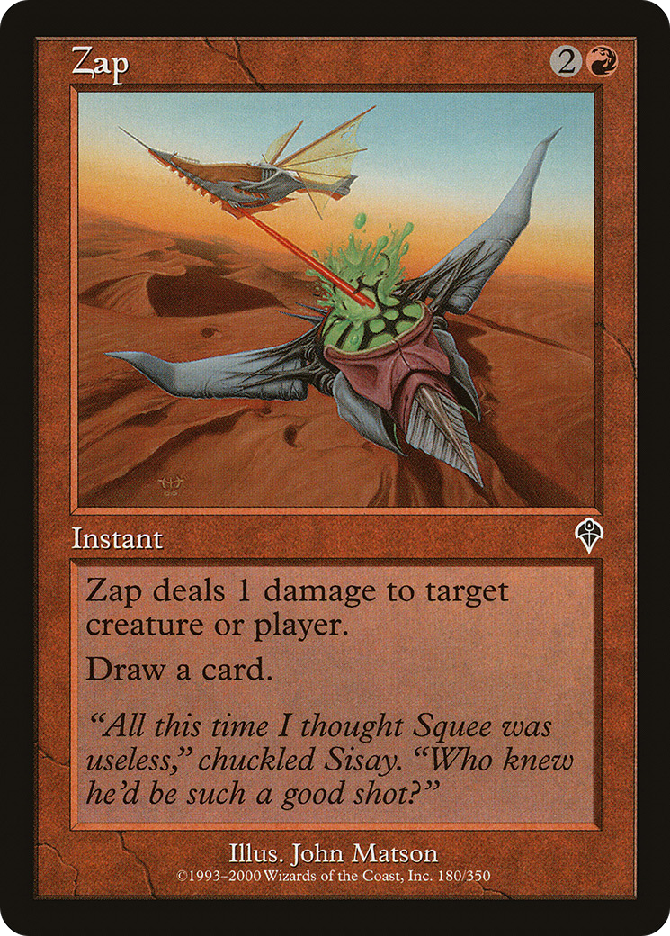 Zap (INV-180) [Invasion] Foil MTG Single Wizards of the Coast