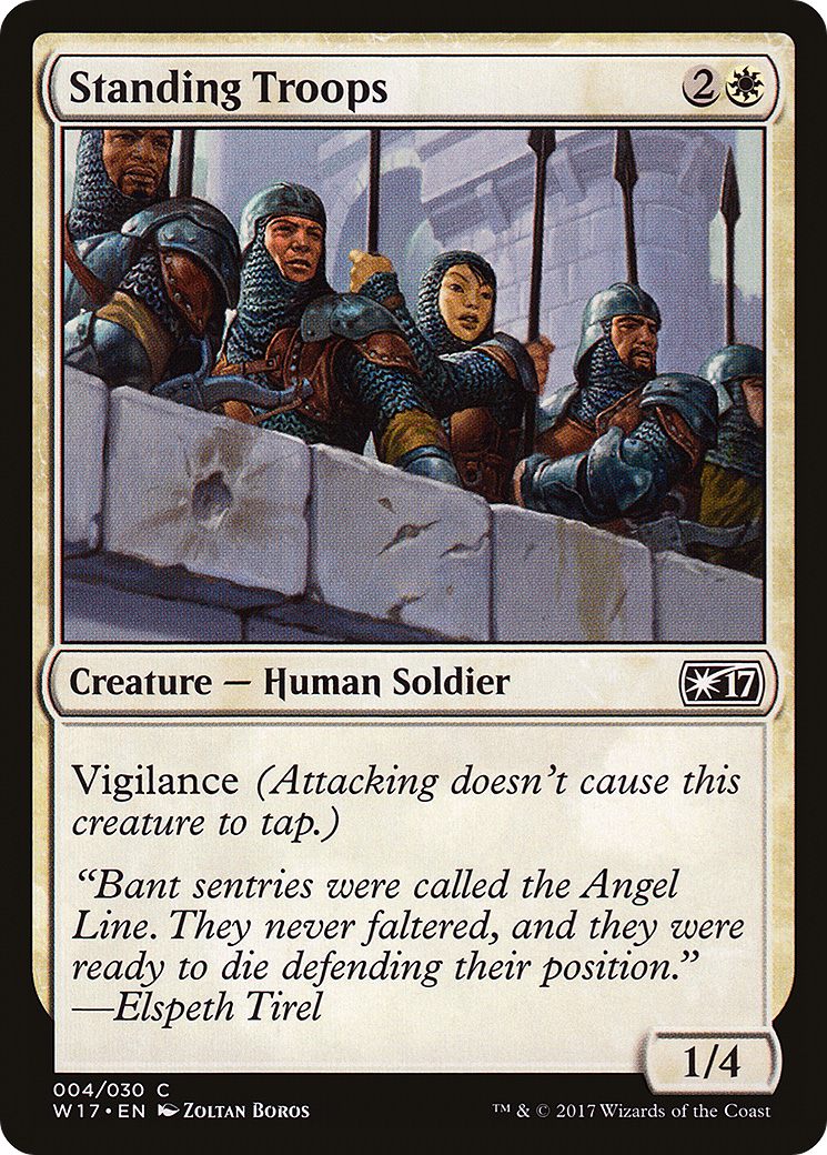 Standing Troops (W17-004) [Misc] Welcome Deck 2017 MTG Single Wizards of the Coast