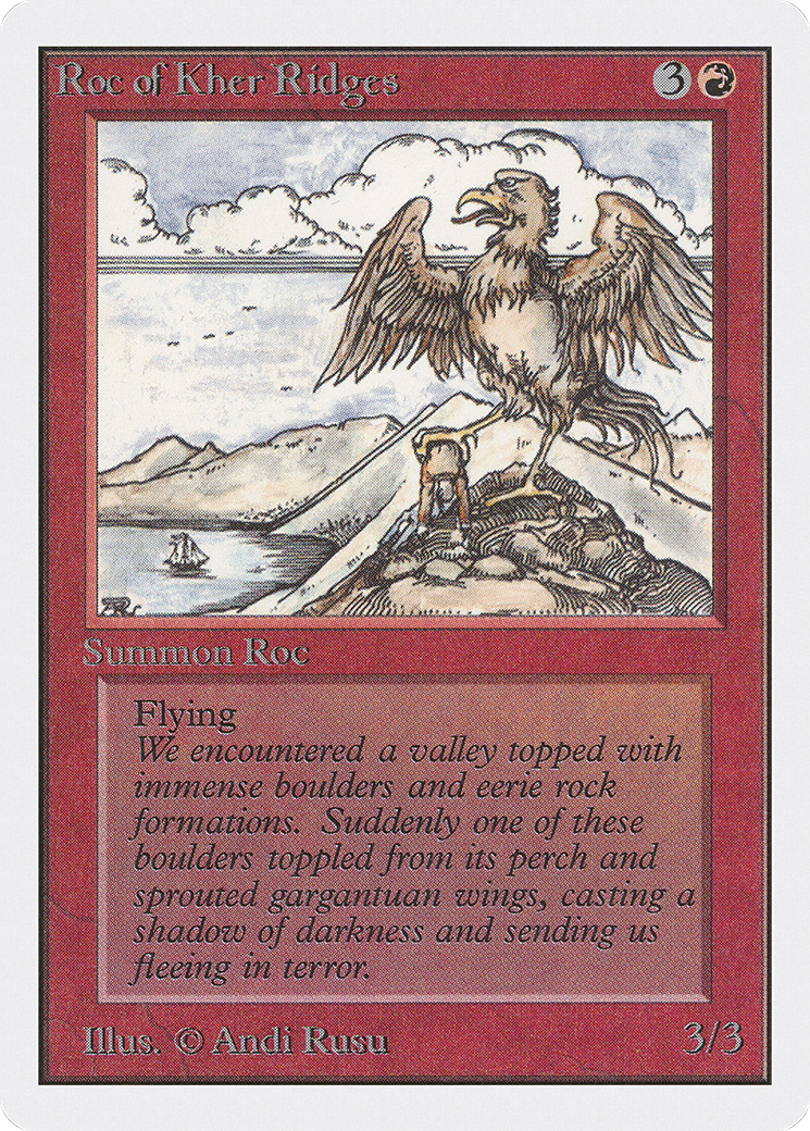 Roc of Kher Ridges (2ED-171) [Oldschool] Unlimited Edition MTG Single Wizards of the Coast