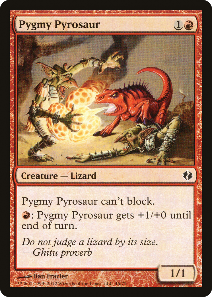 Pygmy Pyrosaur (DDI-046) [Misc] Duel Decks: Venser vs. Koth MTG Single Wizards of the Coast