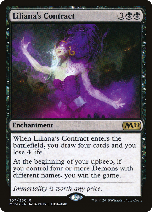 Liliana's Contract (M19-107) [Core Set 2019] MTG Single Wizards of the Coast